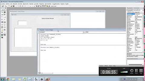 Tutorial tablas de multiplicar Visual Basic 6.0