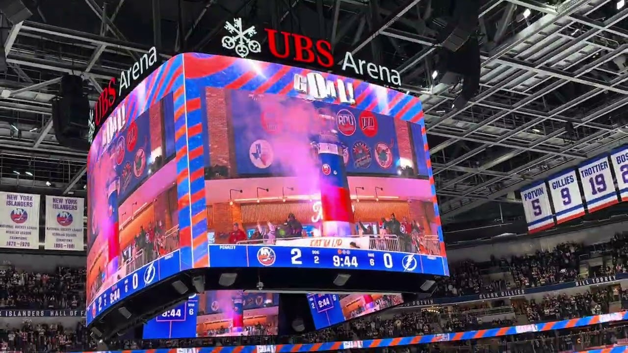 New York Islanders goal horn at UBS Arena