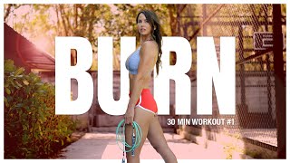 30 Minute Skipping Jump Rope Fat Burning Home Workout | BURN 4 Week Program #1