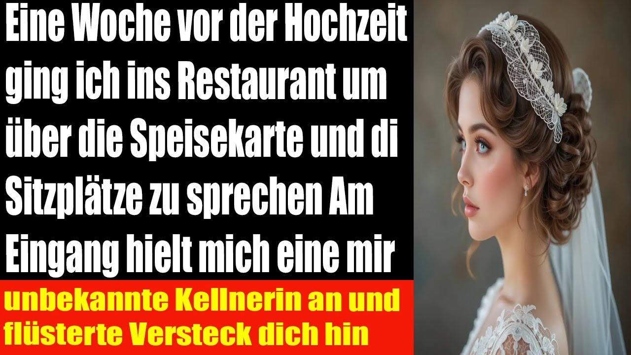 Eine Woche vor der Hochzeit Menü & Sitzordnung im Restaurant besprechen