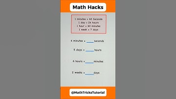 TIME CONVERSION MATH TRICKS #MathTricksTutorial #maths #tutorial #mathematics #shorts #education