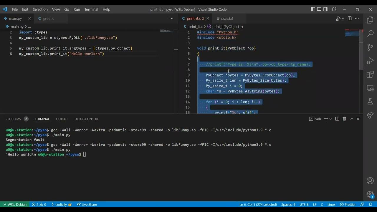 3# Python + C API (walkthrough) - YouTube