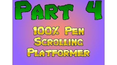 100% Pen Scrolling Platformer Tutorial Part 4 | Lava, Trampolines, Curved Corners - Scratch Tutorial