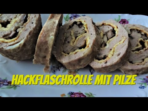 Video: Hackfleischrolle Mit Pilzfüllung