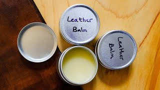 How to make leather polish or balm with only 2 ingredients  full guide