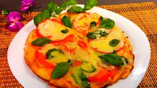 TORTILLA EGG PIZZA ON A PAN! Quick, Easy, Delicious! ПИЦЦА НА ТОРТИЛЬЕ. Вкуснотища за 10 мин! #pizza