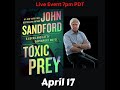 John sandford discusses toxic prey