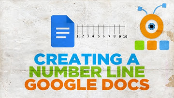 How to Make a Number Line on Google Docs