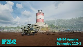 AH-64 Apache Gameplay 113-1 | Valparaiso | Battlefield 2042