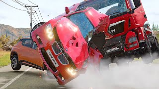 Roads Realistic Car Crashes #5 🔥 BeamNG.Drive