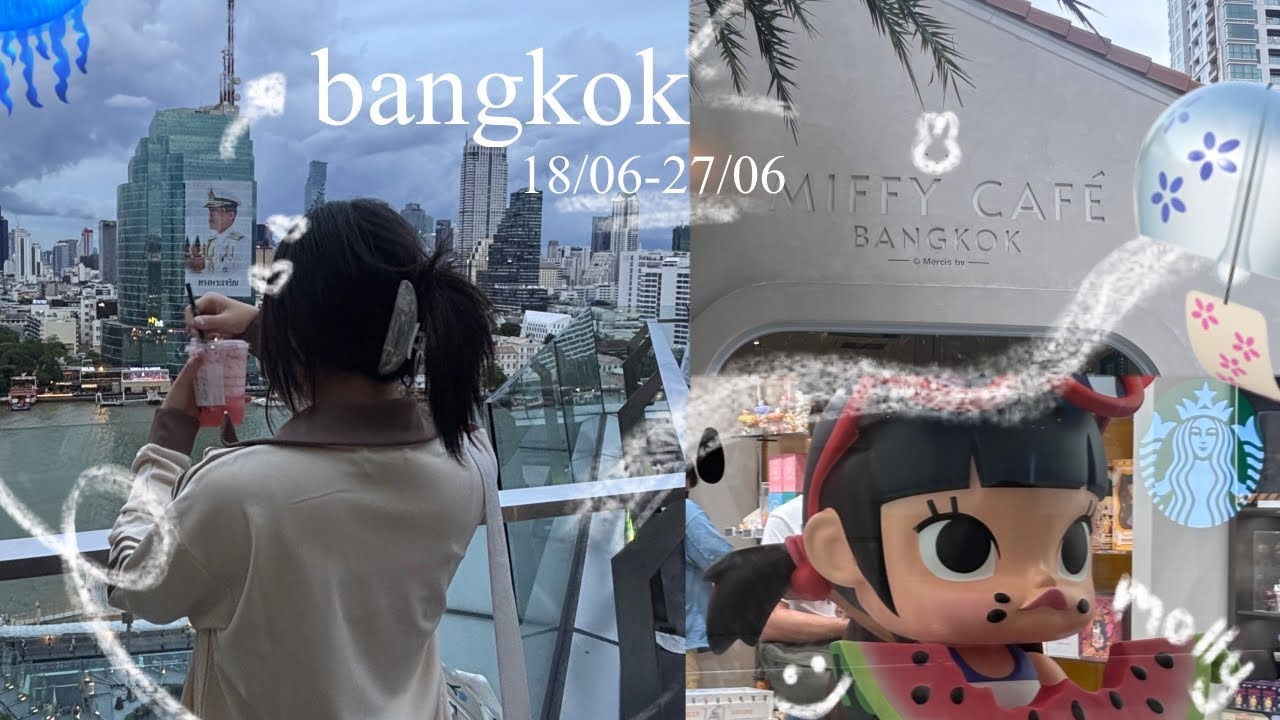 bangkok diaries ✈️ : popmart, iconsiam, miffy café, delicious food, and more 🫶🏻