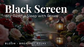 Improve Sleep with Rose Rain Black Screen 🌧️ 8 Hours screenshot 3
