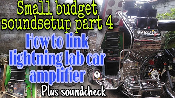 SMALL BUDGET SOUNDSETUP 4 /HOW TO LINK LIGHTNING LAB cl1000.1d amp / PAANO MAG INSTALL NG X12 F-710