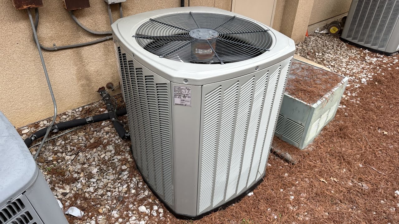 2013 Trane XB13 4 Ton Heat Pump Defrost Cycle (With Steam) YouTube