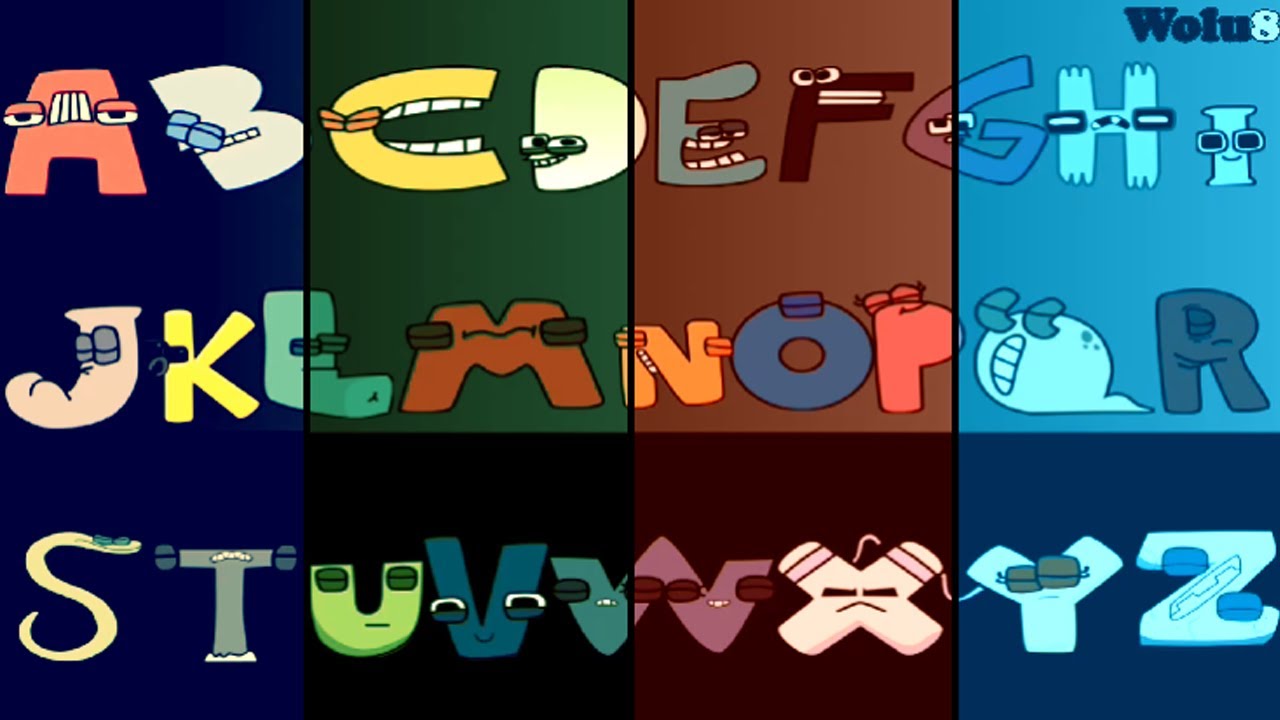 Revamped Matematix's Alphabet Lore band but with Extra Letters and Digraphs  
