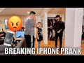 BREAKING MY iPHONE PRANK!! *I Flipped Out*