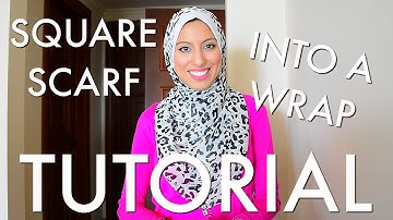 How to Wear a Square Scarf as a Wrap Hijab Tutorial - Haute Hijab