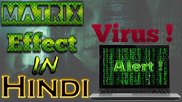 How to make Matrix effect with notepad | VIRUS !