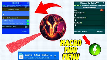 Agario Macro + No Lag and Zoom Xelahot Mod Menu iOS & Android with Custom Skins