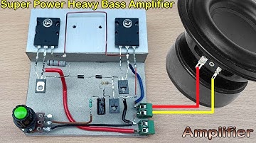 Super Power Heavy Bass Amplifier // How to Make Amplifier Using 2SC5200 Simple & Powerful
