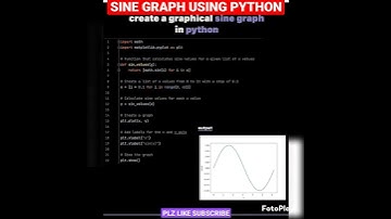 SINE GRAPH USING PYTHON || #python #machinelearning #blockchain #iot #java #cod #codm #php #ai #bts