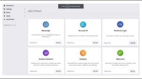 How to enable Facebook SignIn in a Firebase App?