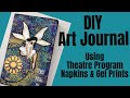 SAVE Your Crafting $$$ - DIY ART JOURNAL -Crash Your Stash-Napkins and Gel Prints