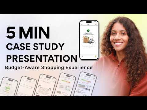 5 MIN UX Case Study Presentation| Real-Time Budgeting Experience (User Research to Prototype) — YouTube thumbnail