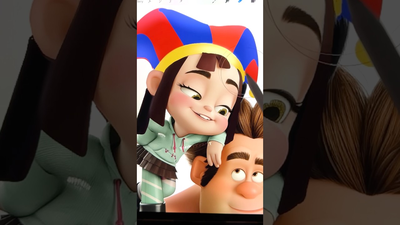 🤡 VANELLOPE x POMNI #tadc #pomni #disney #transformation #ytshorts