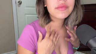 ASMR Body Triggers, Collar bone tapping,Scratching, Hair play, Fabric sounds and Mouth sound's 💆🏻‍♀️