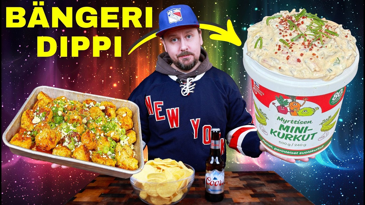 Viraali SUOLAKURKKUDIPPI ja Kanapullat! 🥒🔥