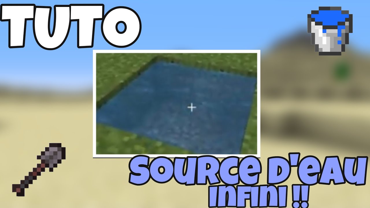 [TUTO]Comment faire une source d’eau infini :Minecraft - YouTube