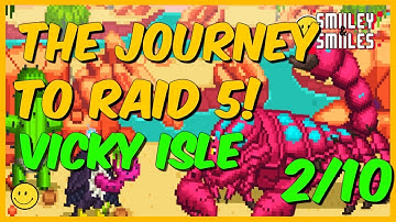 Bit heroes Zone 7 Flag 2: Vicky Isle | Journey to Raid 5 | Gameplay
