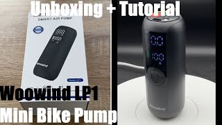 Woowind LP1 Tire Inflator and Mini Bike Pump, Portable Air Compressor Unboxing and instructions