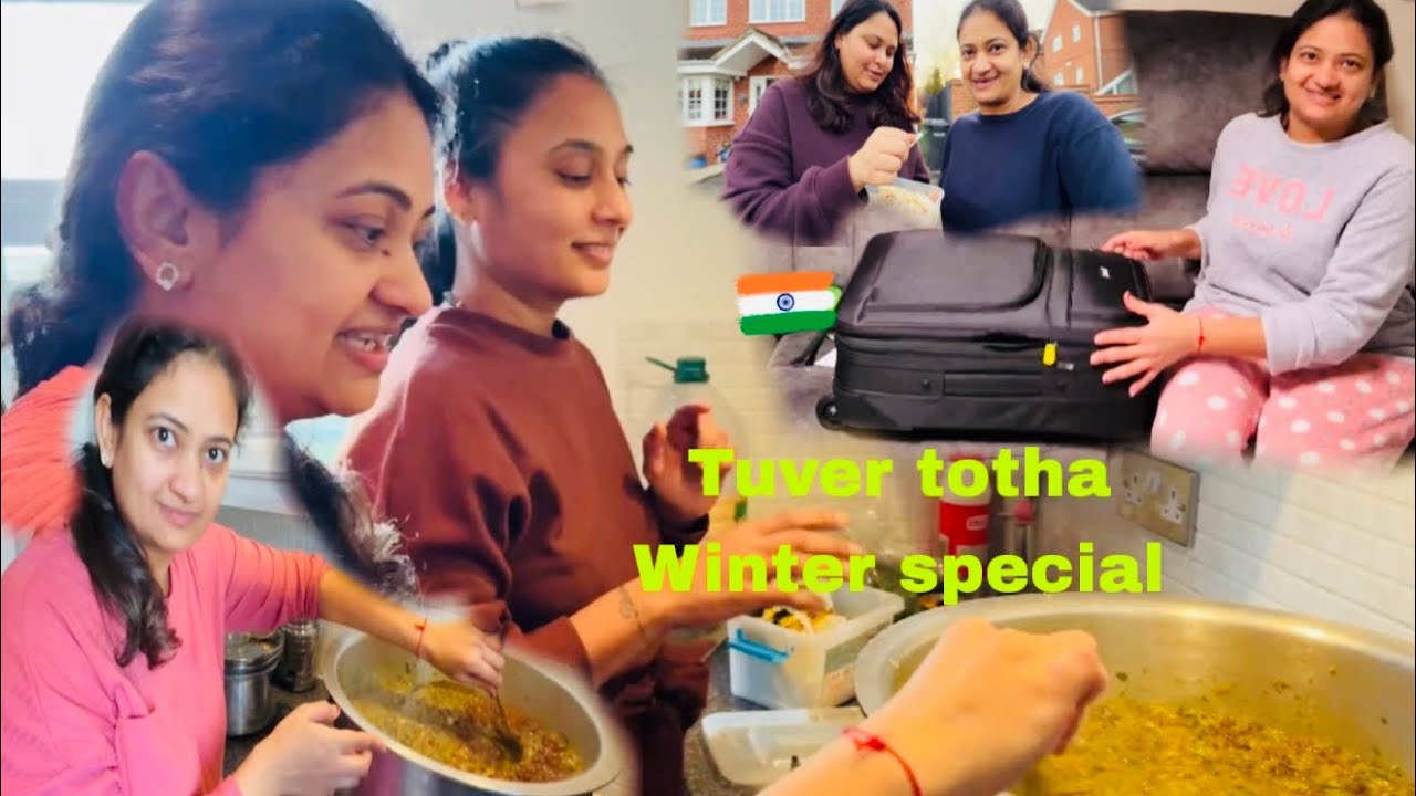 India 🇮🇳 le Jane ki shopping ki ! Friend ke ghar banaya winter special tuver totha ! 