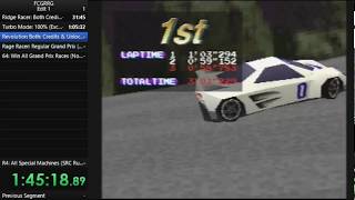 ALZERI Speedruns: Ridge Racer Revolution, Expert Extra Race using White Angel (3'01"229) screenshot 1