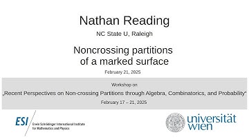 Nathan Reading - Noncrossing partitions of a marked surface