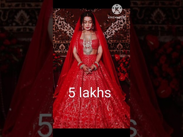 beautiful actresses bridal lehenga price 🤩💐👸#neha#deepika#alia#shorts class=