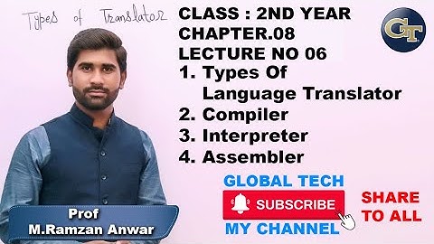 types of translator || Compiler ||Interpreters || Assembler || Global tech