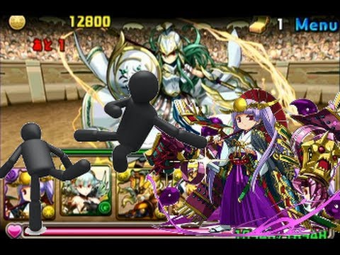 可愛い画像 パズドラ「アテナ降臨！超地獄級」夜刻武神・ツクヨミ×2光9倍PTでノーコン攻略