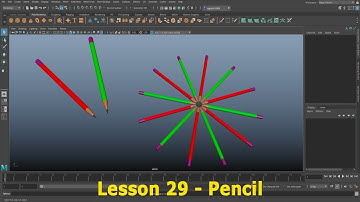 Maya 2022 In Hindi | Lesson 29 | Polygon Modeling | Pencil Model | Urdu | Hindi