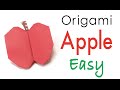 Easy☺︎ Origami Paper Apple 🍎 Fruit 🍏 - Origami Kawaii〔#141〕