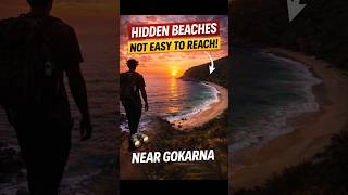 Hidden Beaches of Gokarna 😳 | Yaha Tak Pahunchna Asaan Nahi! #shortsfeed #curiousbikku #shorts