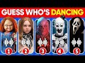 Guess The HORROR MOVIE Character Dancing 😱🔪 Valak, Annabelle, Wednesday, Ghost Face, M3GAN, Chucky