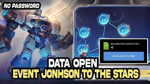 Data Open Event Jhonson To The Stars | File Tambahan ML Lite