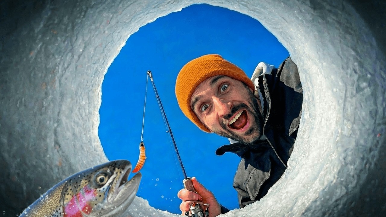 35 CM DE GLACE… des TOUCHES NON-STOP sur ce lac aux USA !!