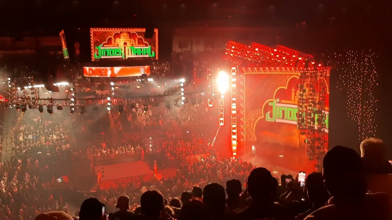 WWE RAW DAY1 2024 - JINDER MAHAL RETURNS ENTRANCE LIVE (disappointed) REACTION