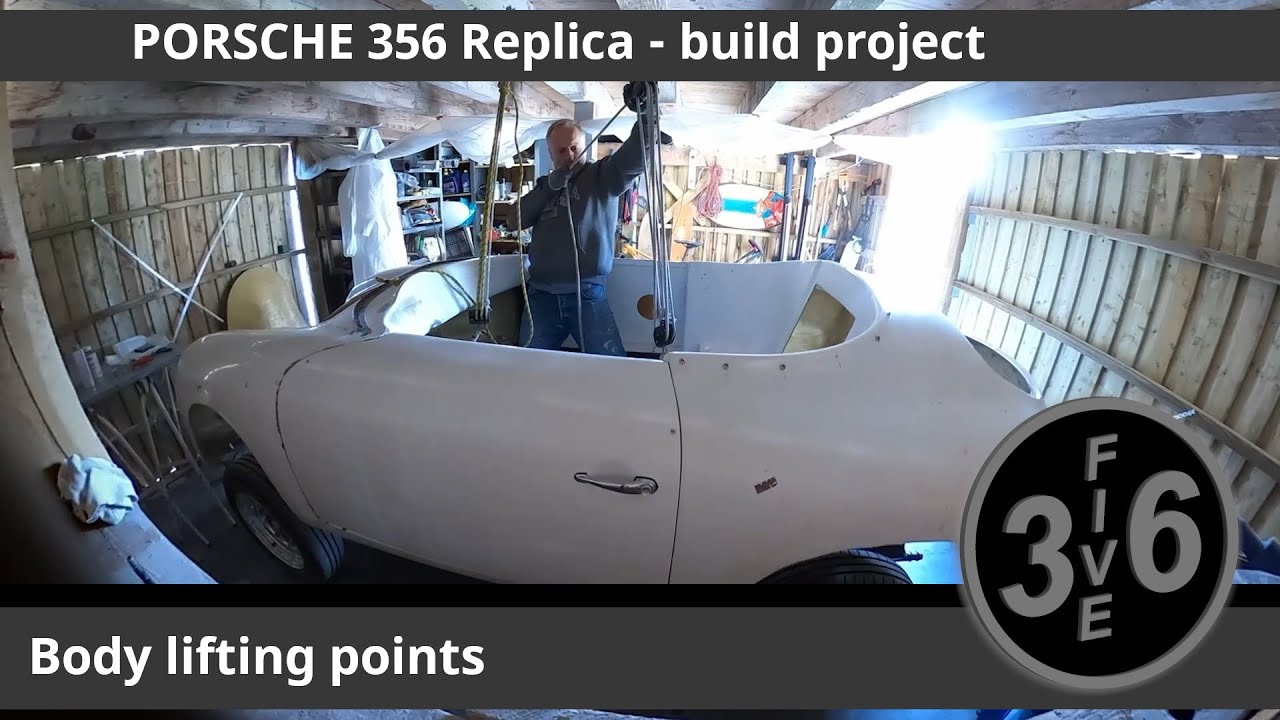 Porsche 356 Replica build project - E08 - Body lifting points