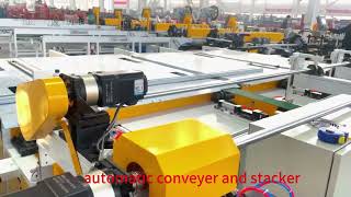 Automatic metal stud and track roll forming machine with auto stacker