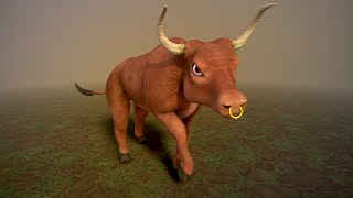 Cartoon Bull Rigging Test